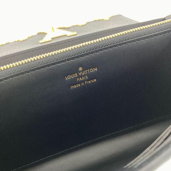 Louis Vuitton Taurillon Portefeuille Capucine Long Wallet Noir Black - Picture 9 of 10